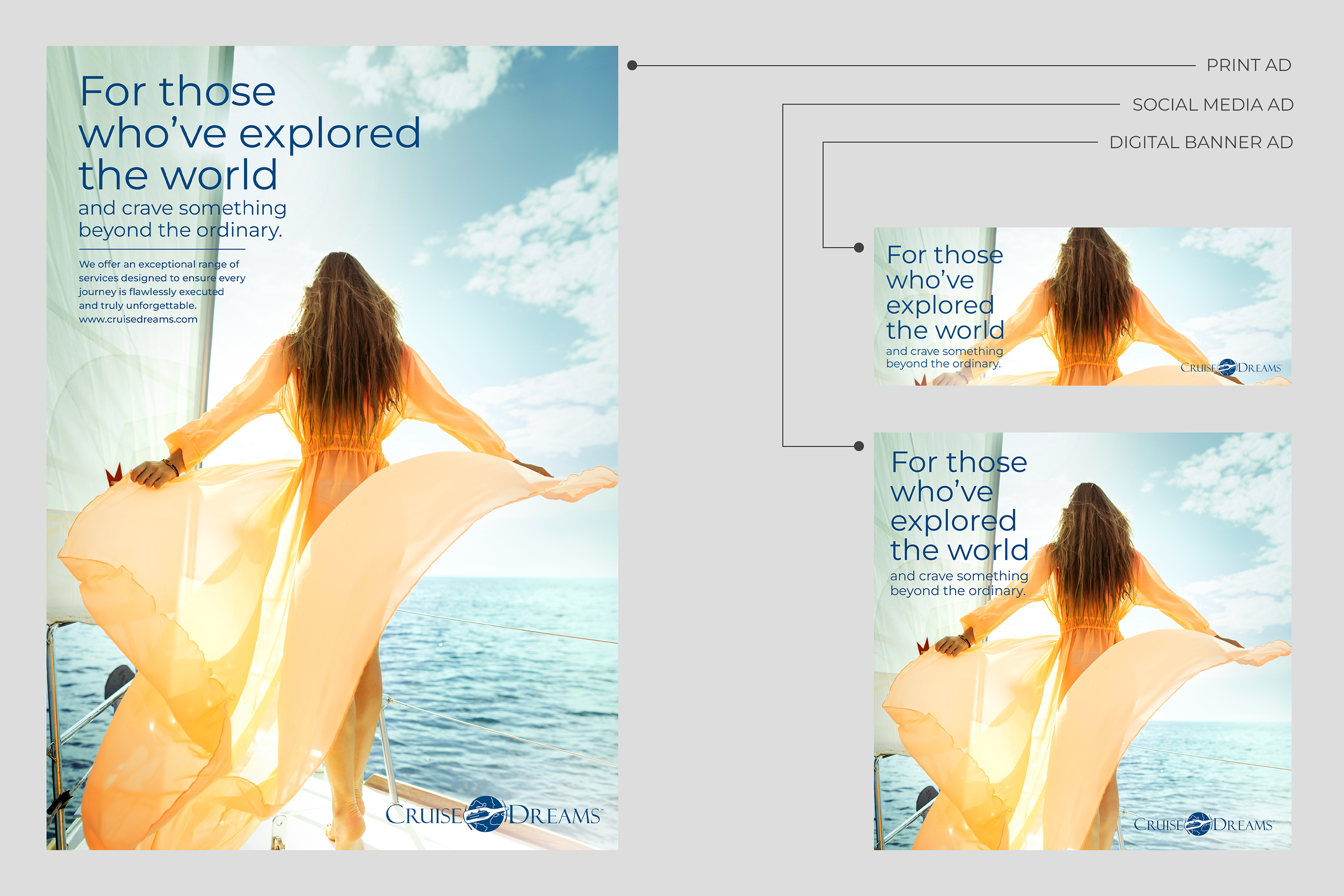 Advertisement Design by Arthur_M for Cruise Dreams | Design #35708705