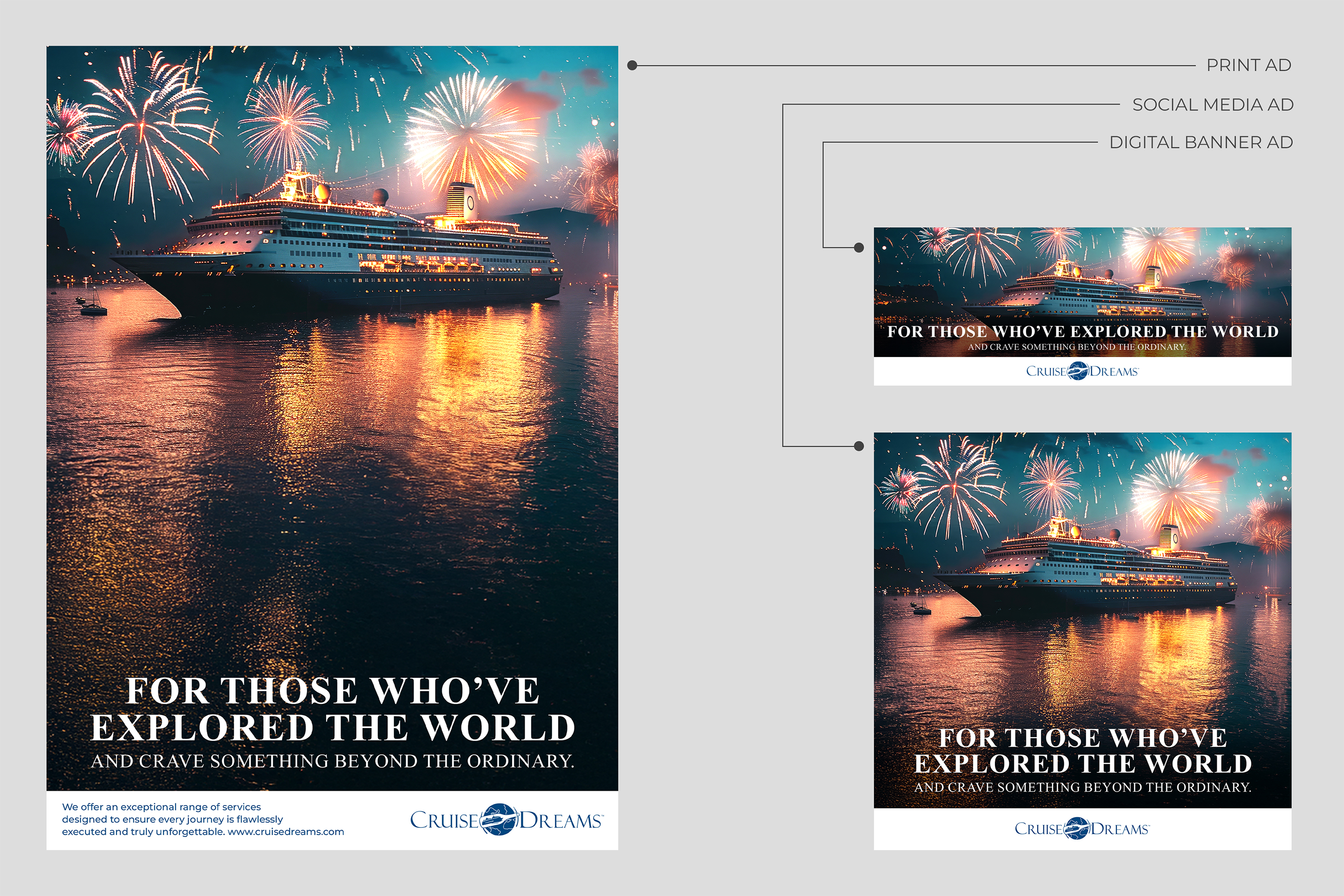 Advertisement Design by Arthur_M for Cruise Dreams | Design #35719041