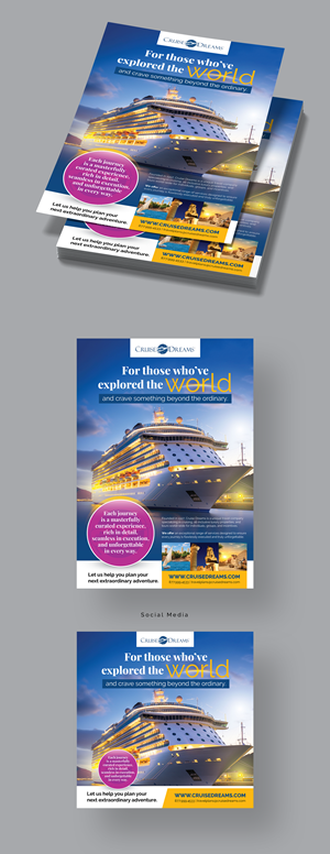 Advertisement Design by Aksh Design Studio for Cruise Dreams | Design #35712722
