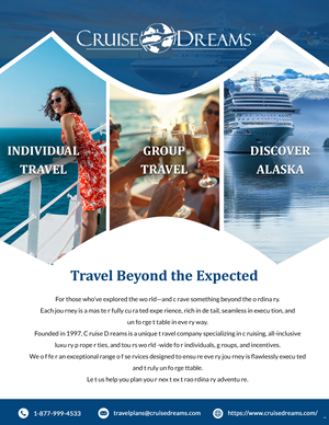 Advertisement Design by pb for Cruise Dreams | Design: #35690702