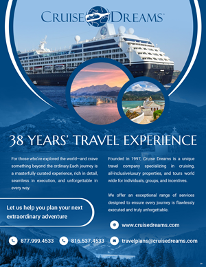 Advertisement Design by pb for Cruise Dreams | Design: #35690715