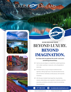 Advertisement Design by pb for Cruise Dreams | Design #35690716