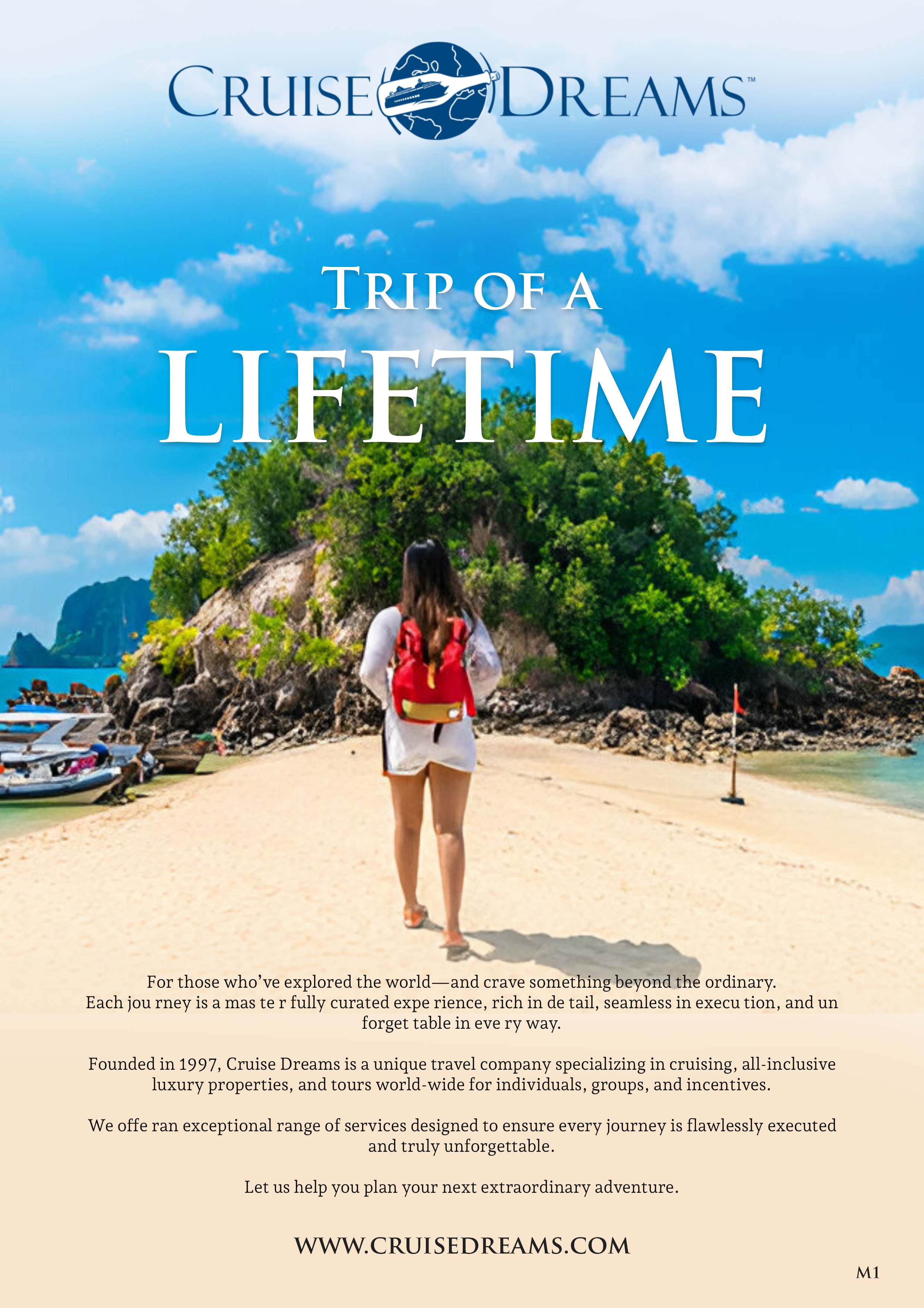 Advertisement Design by pb for Cruise Dreams | Design #35690717