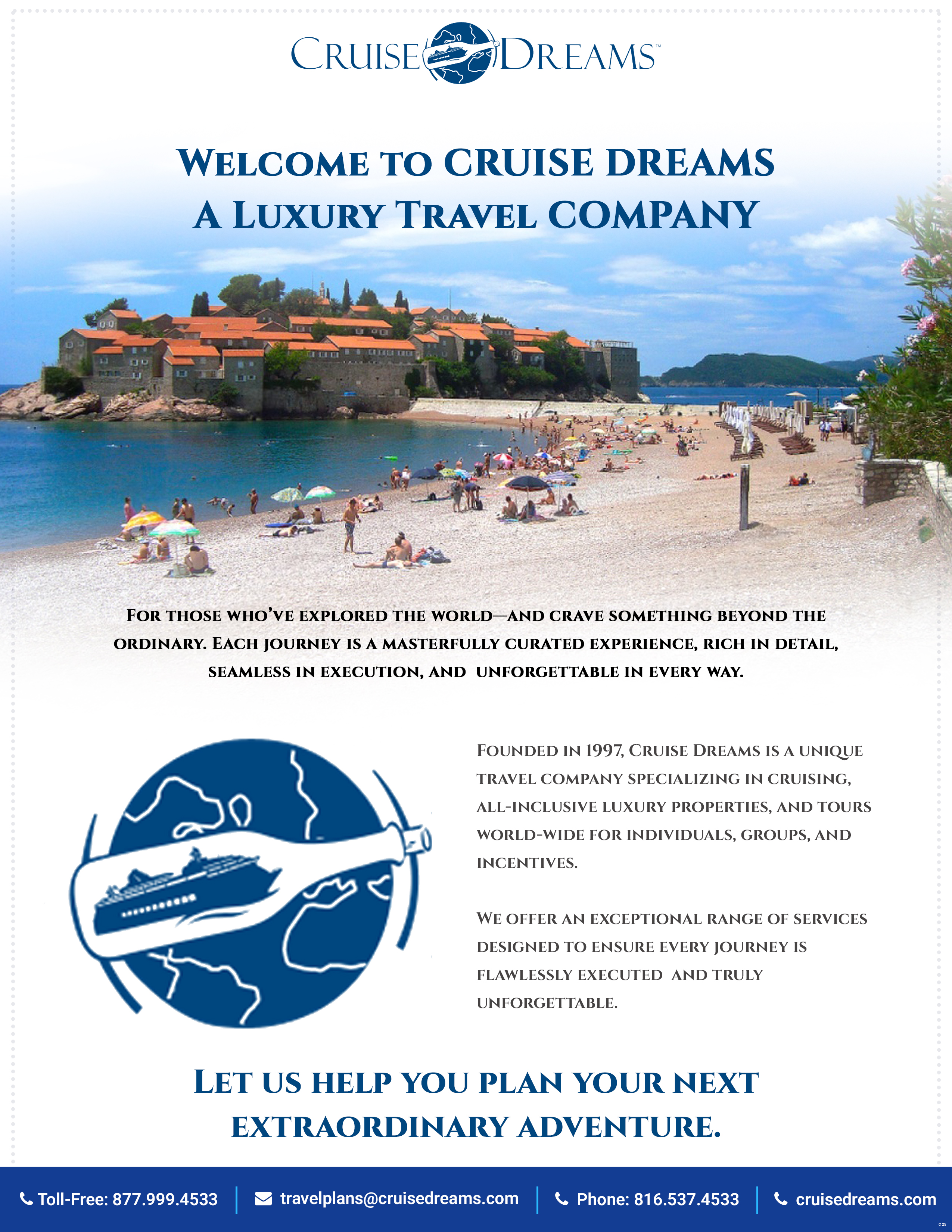 Advertisement Design by pb for Cruise Dreams | Design #35690718