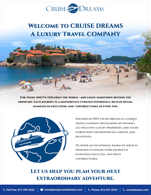Advertisement Design by pb for Cruise Dreams | Design: #35690718