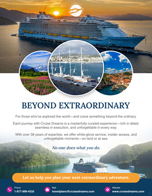 Design Publicitaire par pb pour Cruise Dreams | Design : #35690727