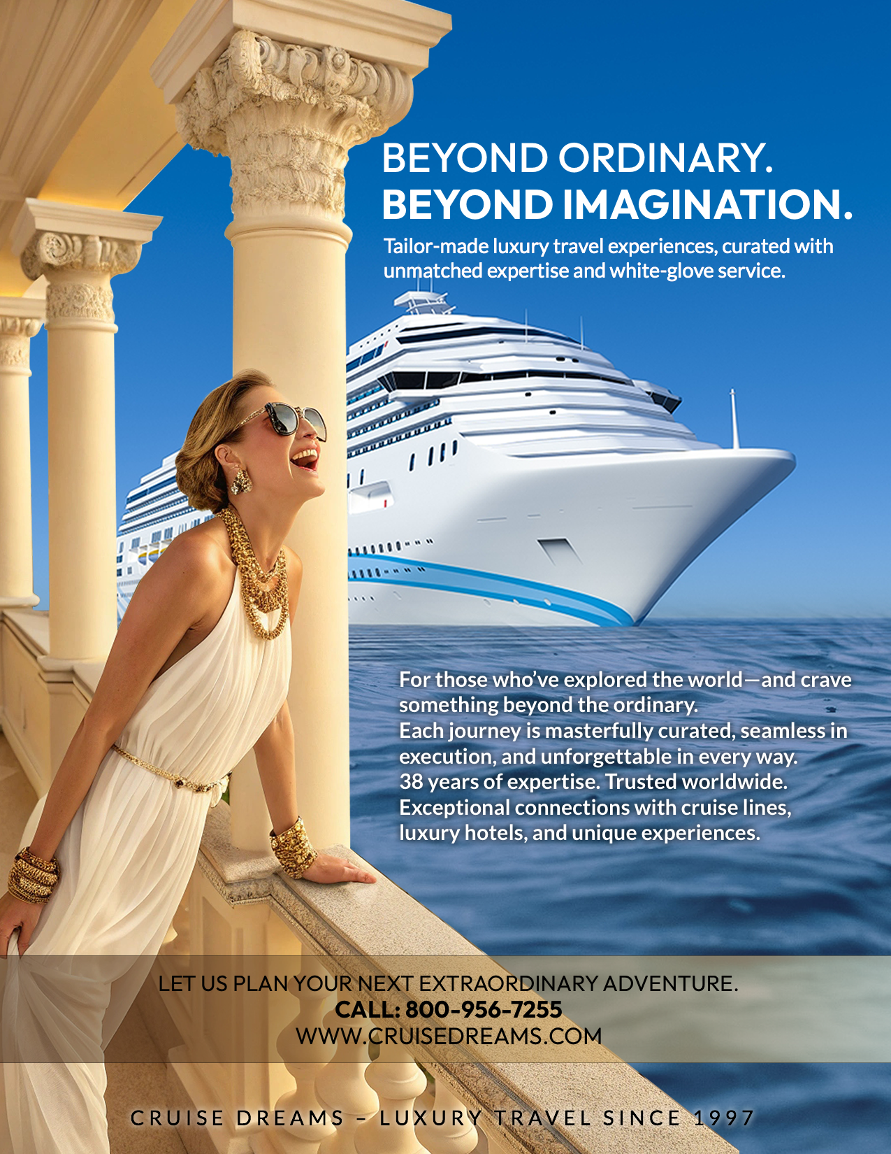 Advertisement Design by Azmat for Cruise Dreams | Design #35708053