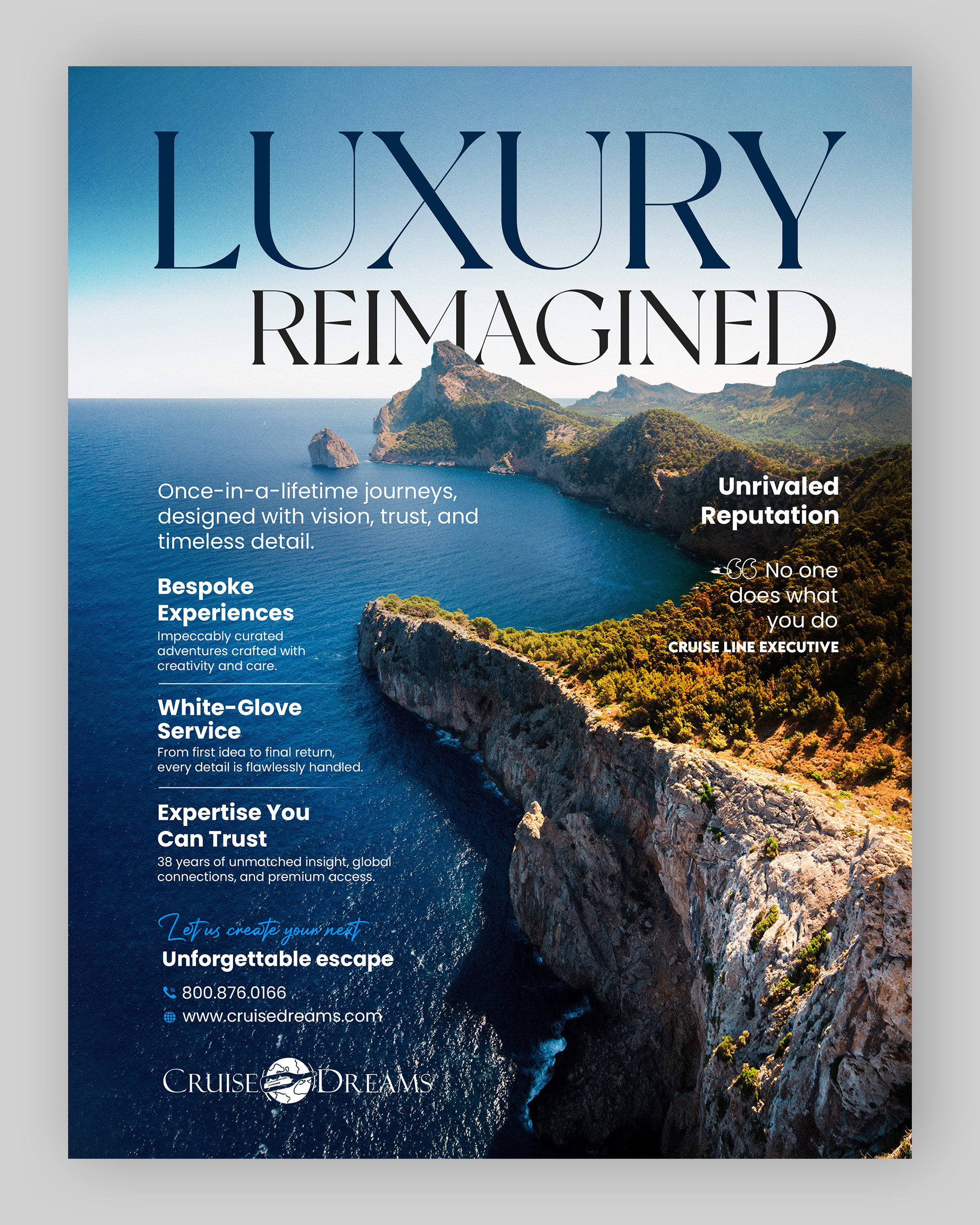 Advertisement Design by debdesign for Cruise Dreams | Design #35682115