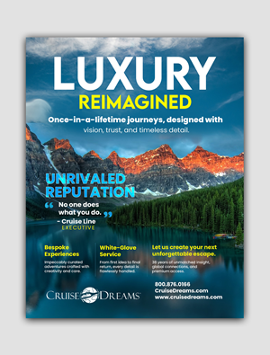 Design Publicitaire par debdesign pour Cruise Dreams | Design : #35682792