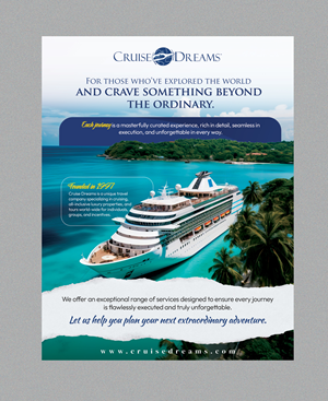 Advertisement Design by Stan$oul for Cruise Dreams | Design: #35679356