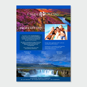 Advertisement Design by barinix for Cruise Dreams | Design #35678666