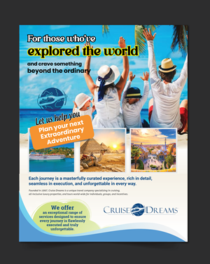 Advertisement Design by meet007 for Cruise Dreams | Design: #35711046