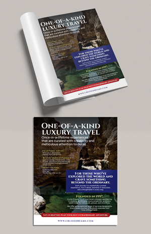 Advertisement Design by Dzhafir for Cruise Dreams | Design #35682585