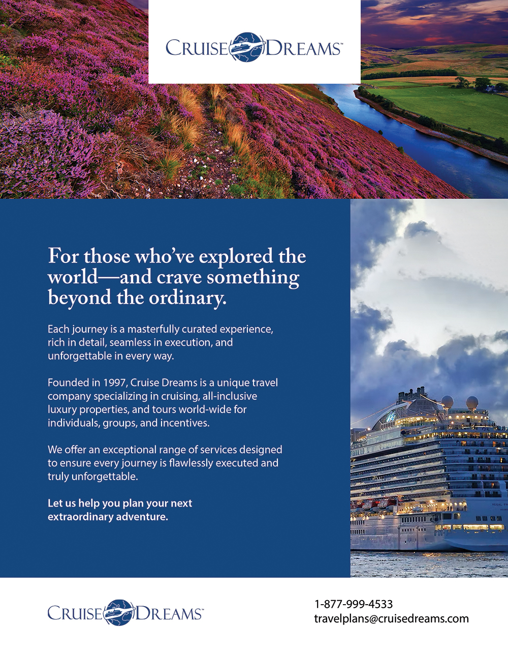 Advertisement Design by IG Creative Solutions for Cruise Dreams | Design #35719250