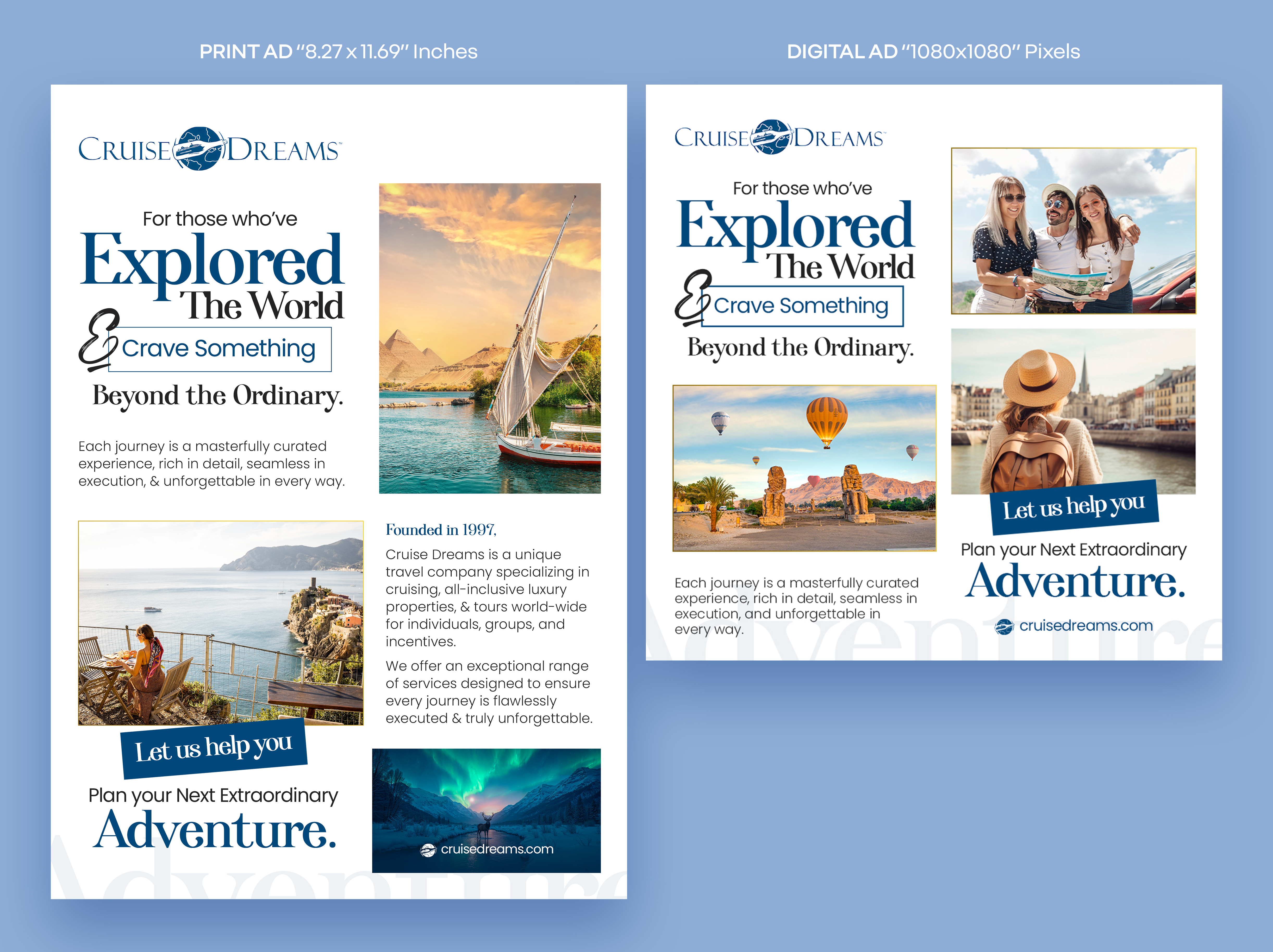 Design Publicitaire par Graphic Guy pour Cruise Dreams | Design #35696404