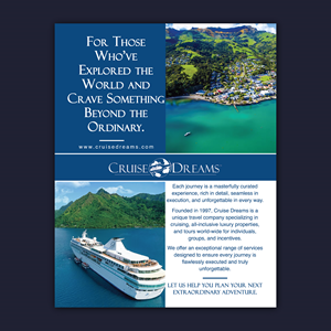 Advertisement Design by Bidita Saha for Cruise Dreams | Design: #35706406