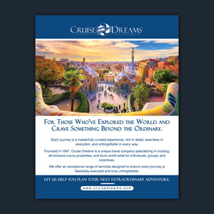 Advertisement Design by Bidita Saha for Cruise Dreams | Design: #35706653