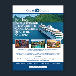 Advertisement Design by Bidita Saha for Cruise Dreams | Design: #35706886