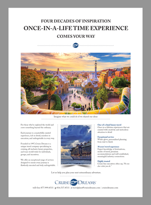 Advertisement Design by Creative D2024 for Cruise Dreams | Design: #35685065