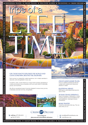 Advertisement Design by Creative D2024 for Cruise Dreams | Design: #35713408