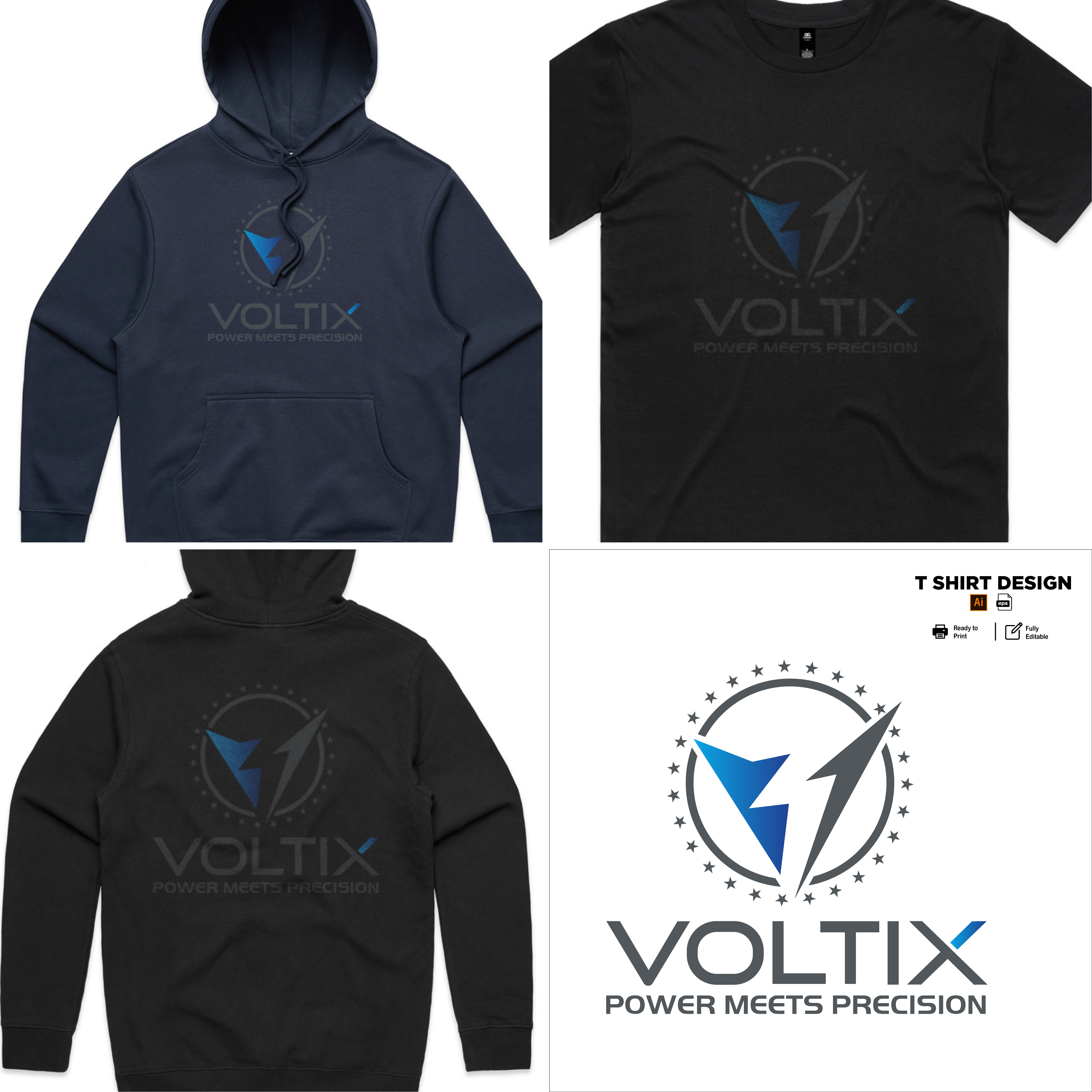 T-shirt Design by Online_Infinite for Voltix Ltd | Design #35684588