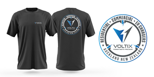 T-shirt Design by Risallah for Voltix Ltd | Design #35915954
