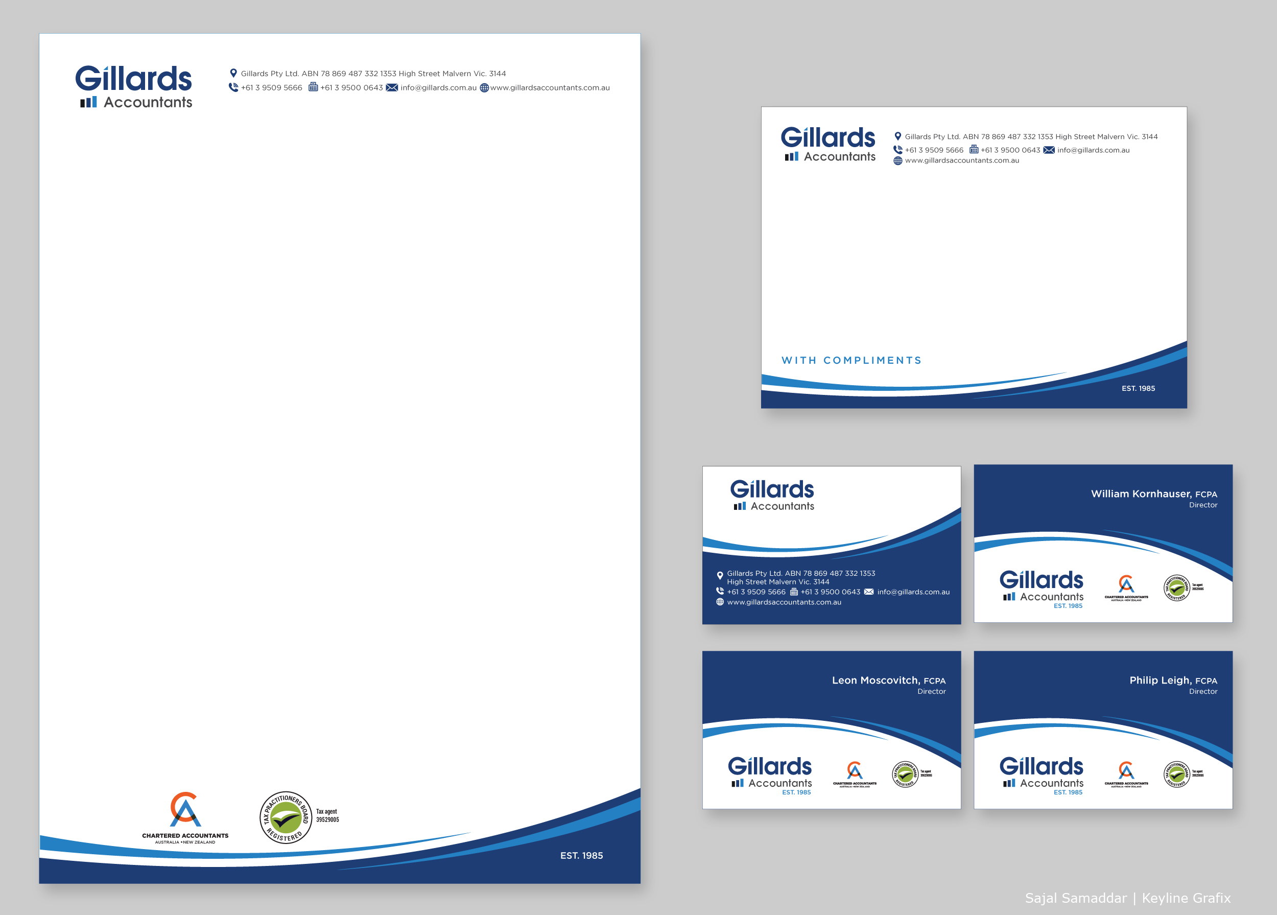 Stationery Design by Sajal Samaddar for Gillards Pty Ltd | Design #35737218