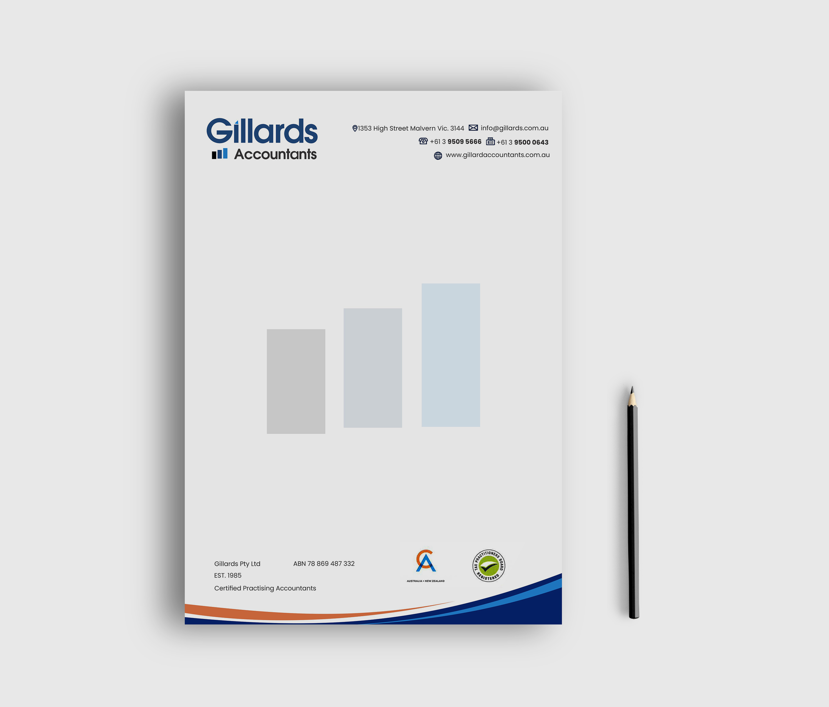 Stationery Design by freelancer75 for Gillards Pty Ltd | Design #35682985
