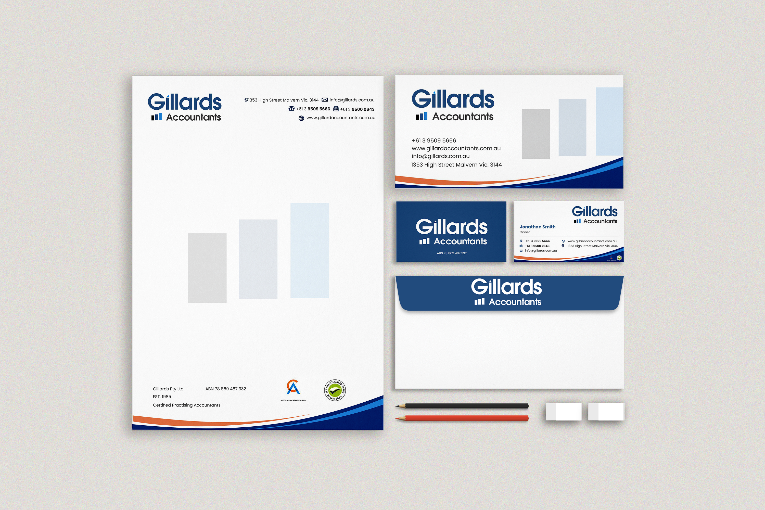 Stationery Design by freelancer75 for Gillards Pty Ltd | Design #35683276