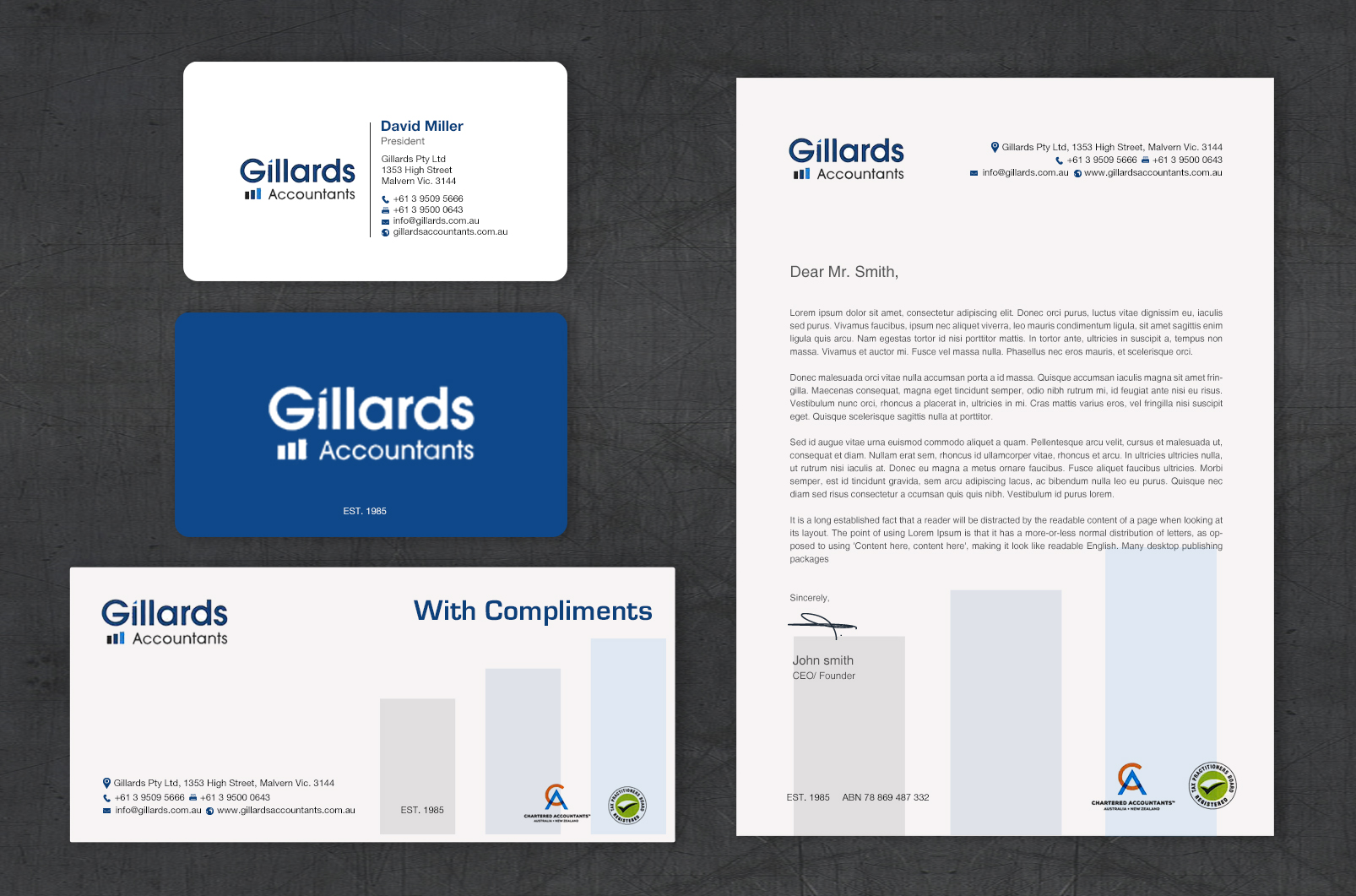Stationery Design by chandrayaan.creative for Gillards Pty Ltd | Design #35694701