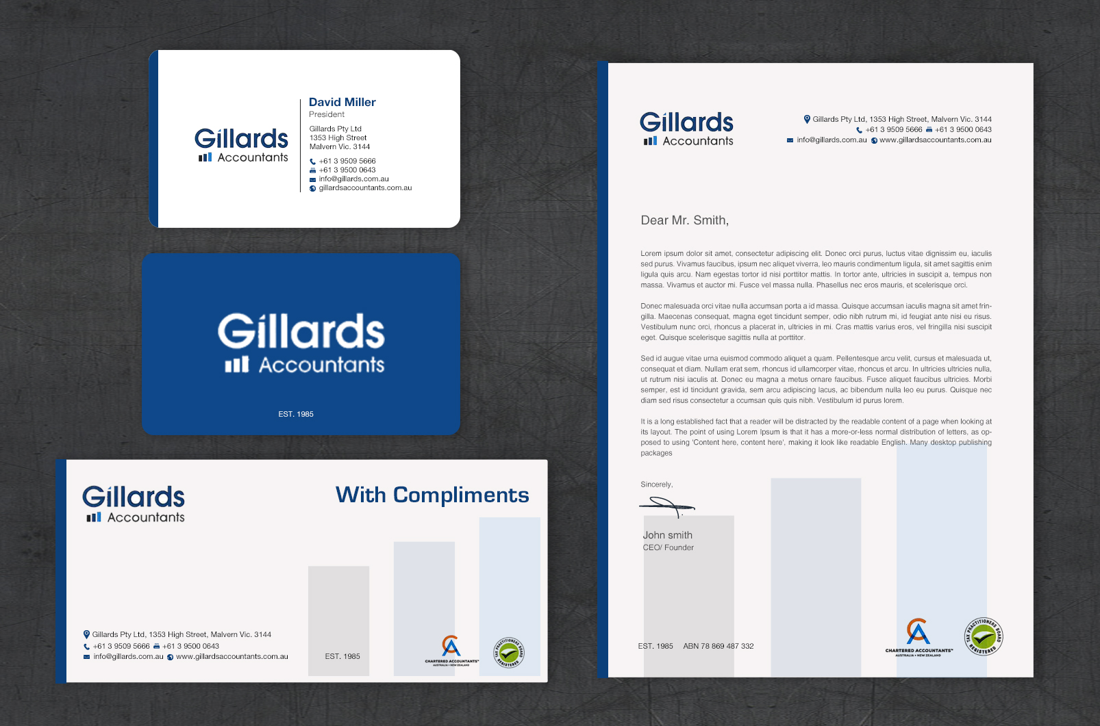 Stationery Design by chandrayaan.creative for Gillards Pty Ltd | Design #35694704