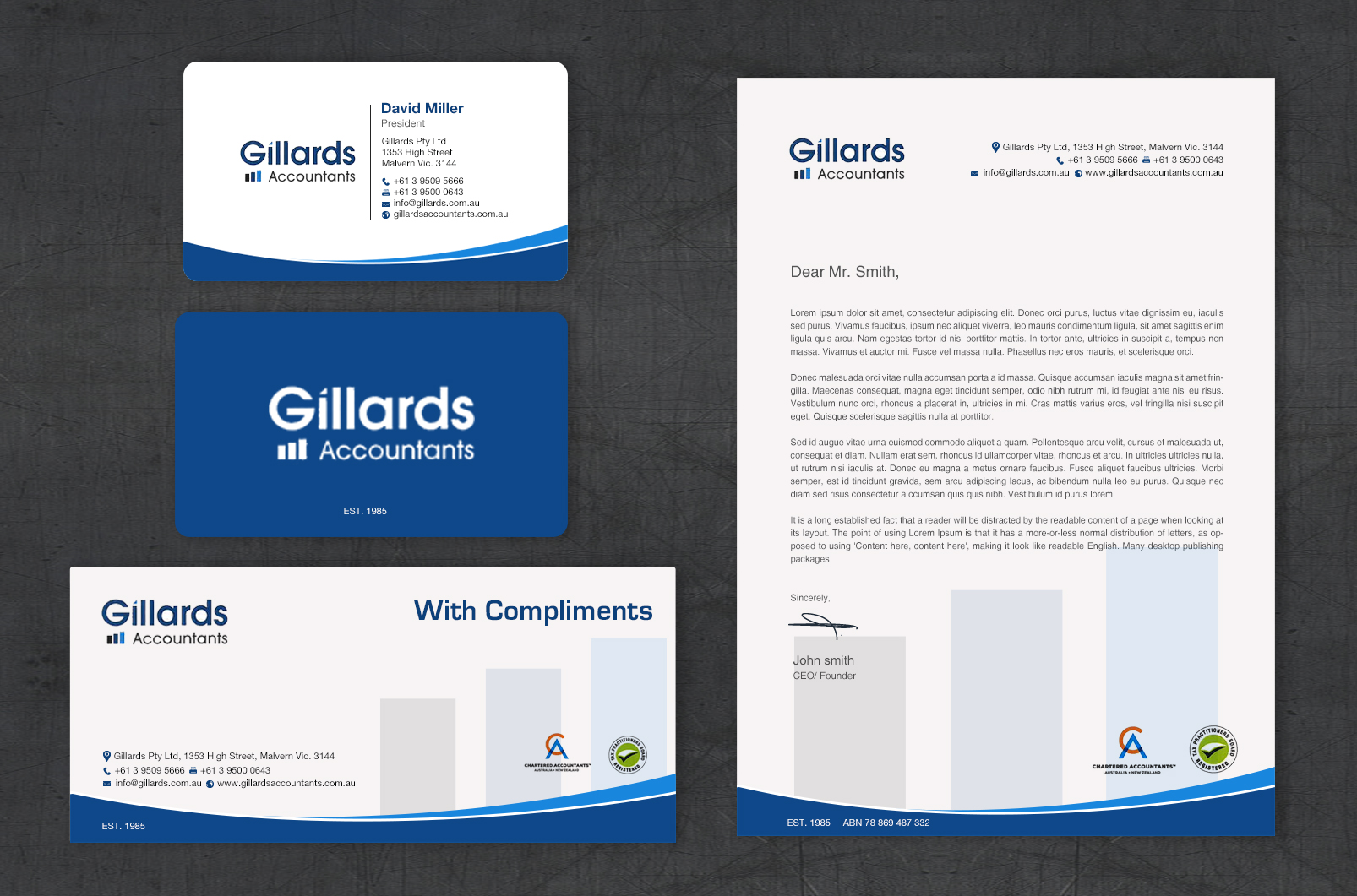Stationery Design by chandrayaan.creative for Gillards Pty Ltd | Design #35694706