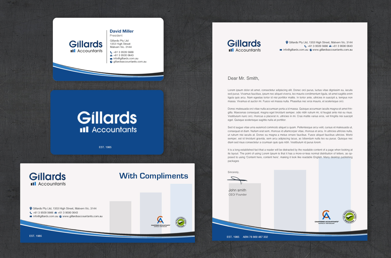 Stationery Design by chandrayaan.creative for Gillards Pty Ltd | Design #35694707