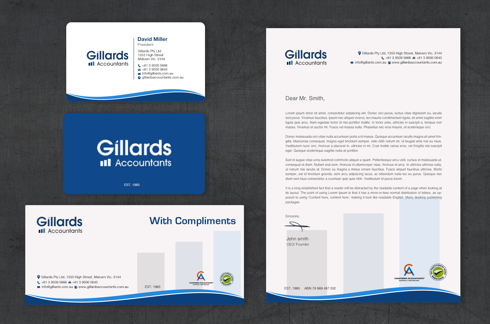 Stationery Design by chandrayaan.creative for Gillards Pty Ltd | Design #35694708