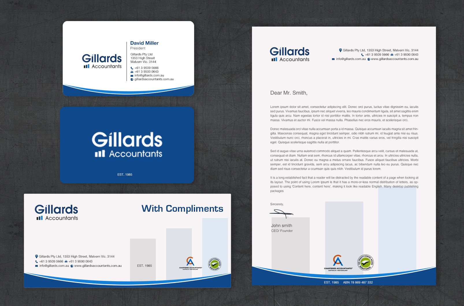 Stationery Design by chandrayaan.creative for Gillards Pty Ltd | Design #35694710