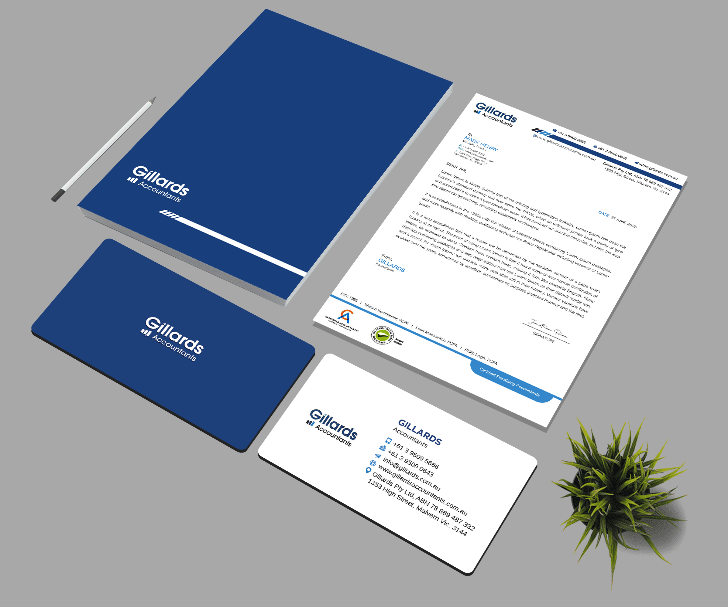 Stationery Design by rainbowmagic2017 for Gillards Pty Ltd | Design #35729703