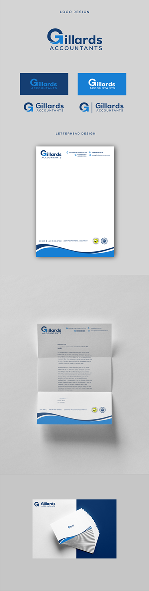 Schreibwaren-Design von saifysyed Studio für Gillards Pty Ltd | Design: #35694032