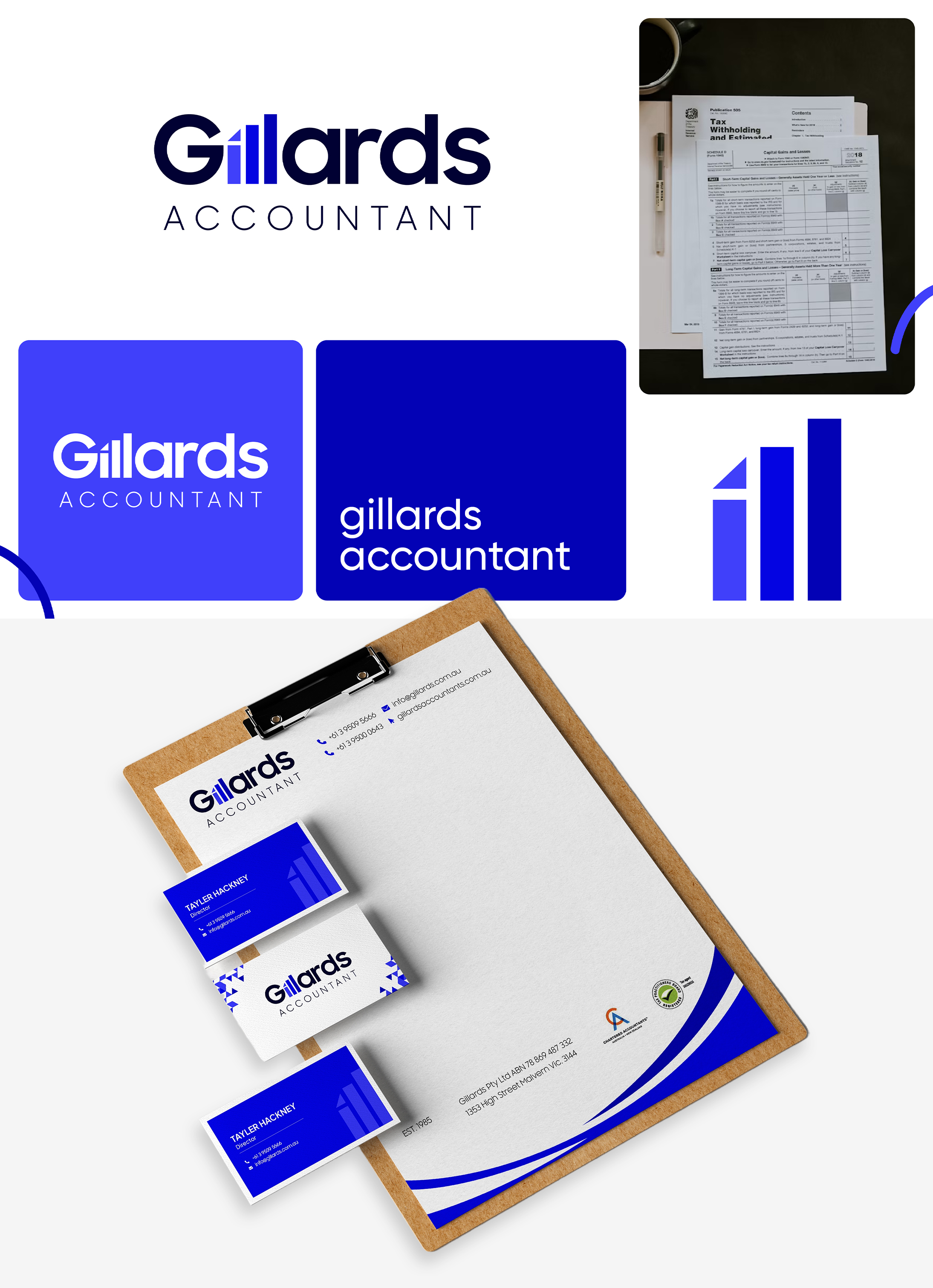 Stationery Design by Graphic Guy for Gillards Pty Ltd | Design #35690548