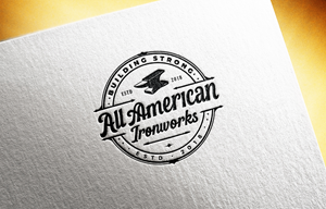 Logo Design by Designzz. for All American Ironworks and Ornamental Metals LLC | Design: #35685695