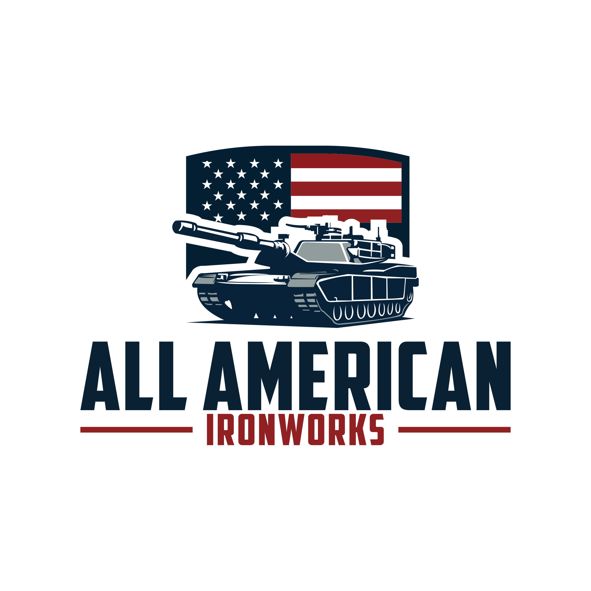 Logo Design by putri elegant for All American Ironworks and Ornamental Metals LLC | Design #35689561