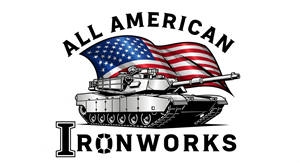Logo Design by HSL Brain for All American Ironworks and Ornamental Metals LLC | Design: #35689606
