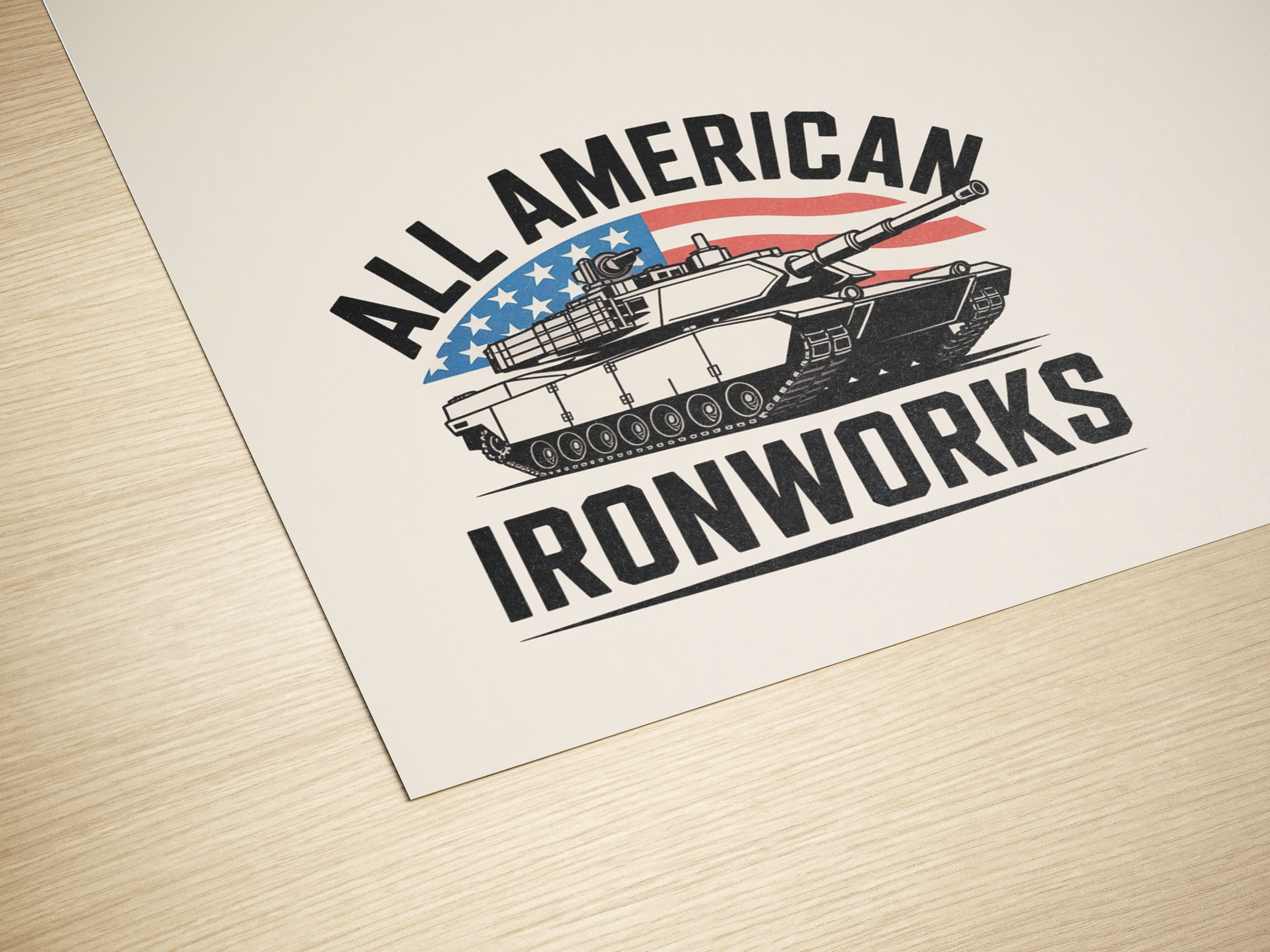 Logo Design by PixelCraft Designs for All American Ironworks and Ornamental Metals LLC | Design #35693973