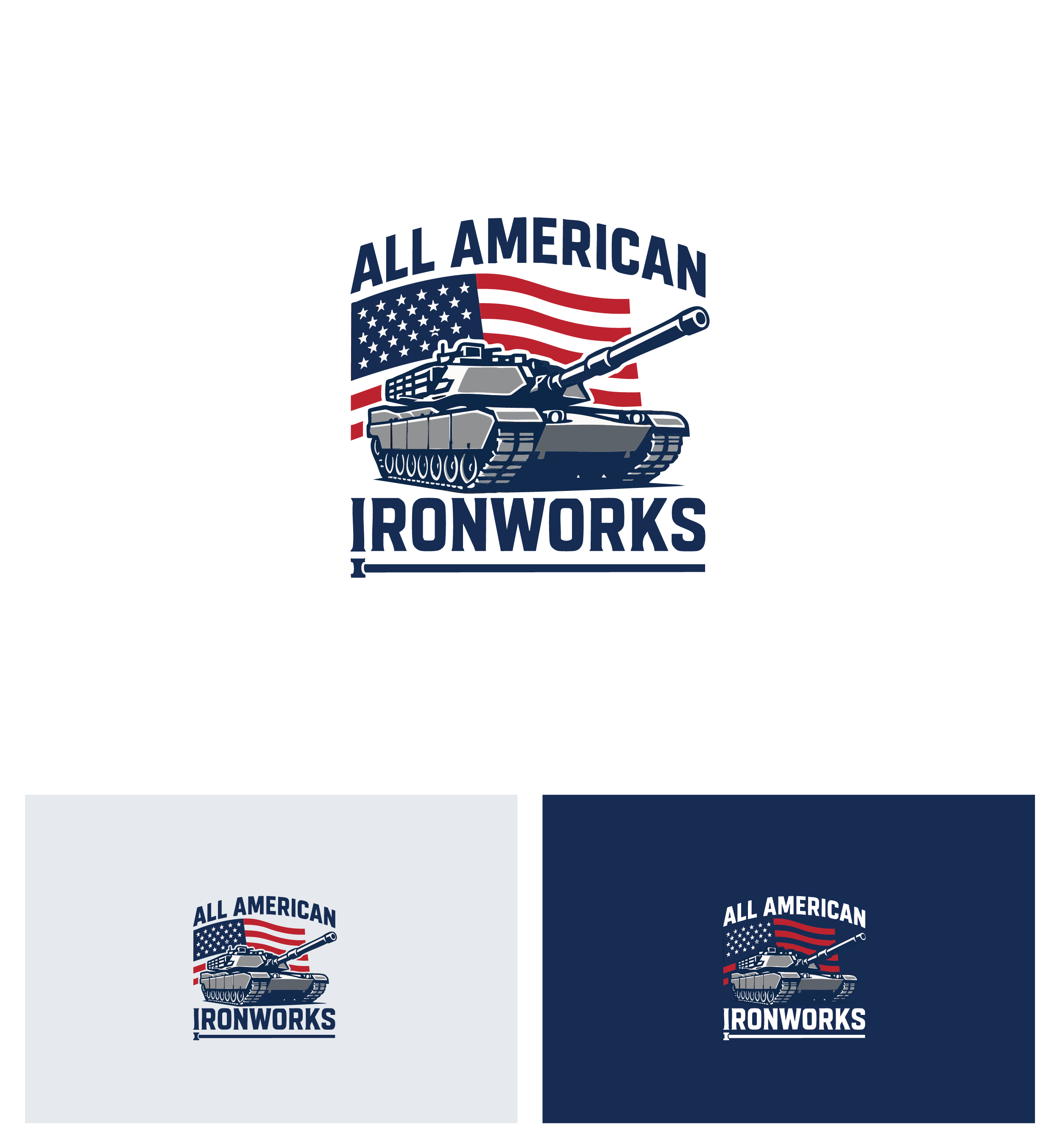 Logo Design by Afsana_Hoque for All American Ironworks and Ornamental Metals LLC | Design #35706568