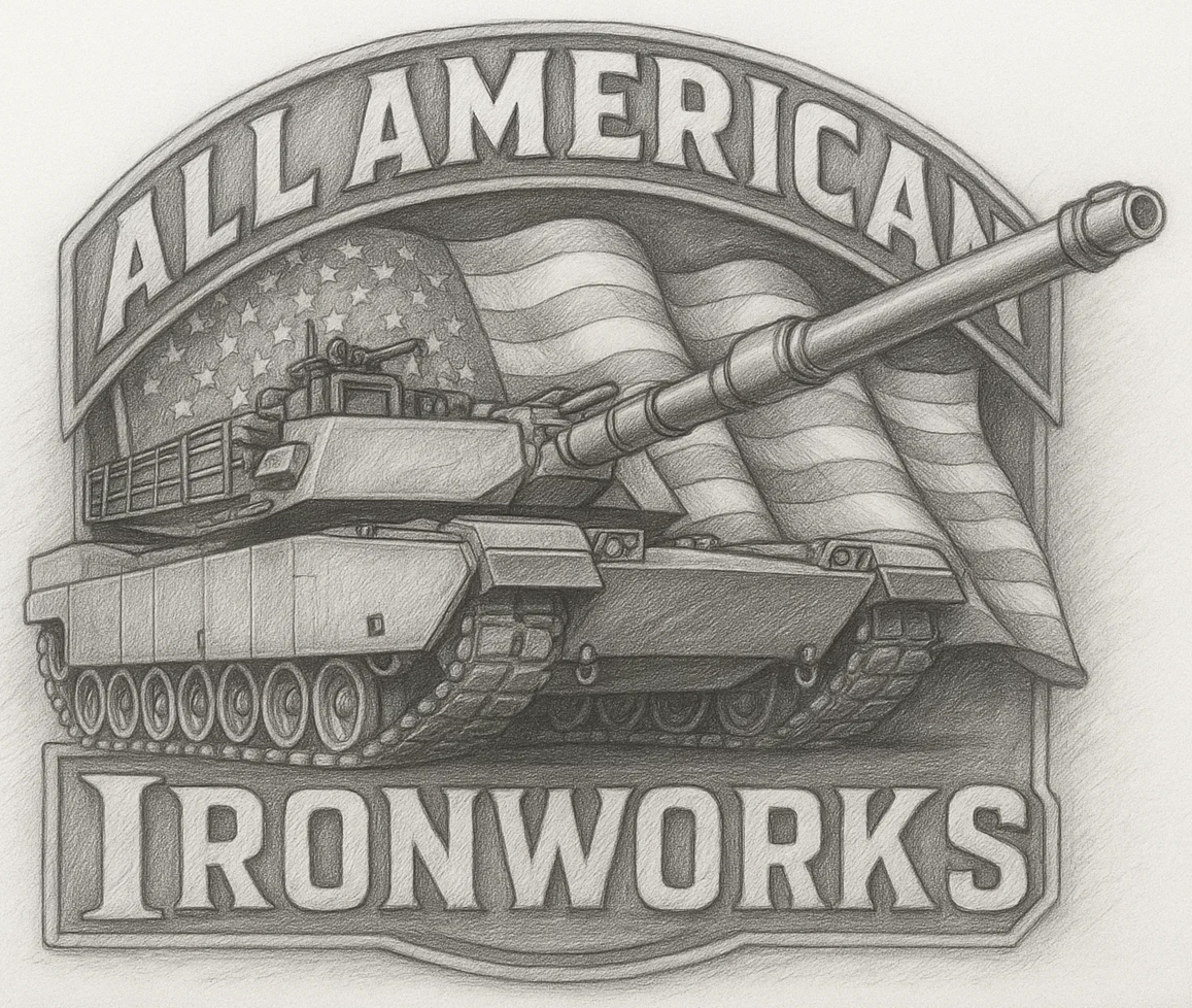 Logo Design by Abhinav | Creative Artist for All American Ironworks and Ornamental Metals LLC | Design #35710897