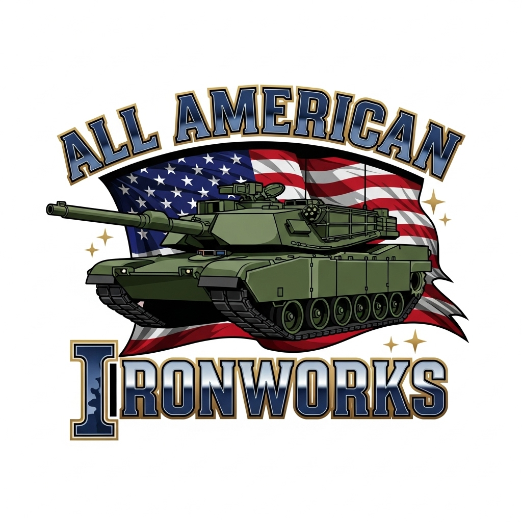 Logo Design by USIAD ANAS for All American Ironworks and Ornamental Metals LLC | Design #35692432