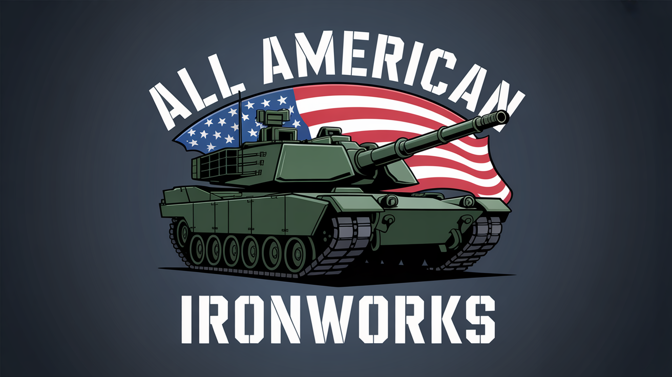 Logo Design by USIAD ANAS for All American Ironworks and Ornamental Metals LLC | Design #35692433
