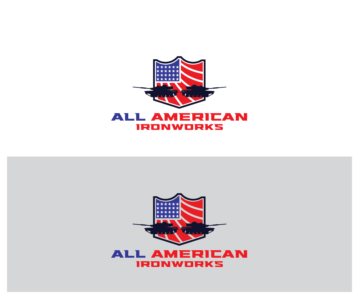Logo Design by Maxo-Biz for All American Ironworks and Ornamental Metals LLC | Design #35695865