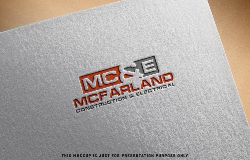 Logo Design by Razaq for McFarland Construction & Electrical | Design #35699229