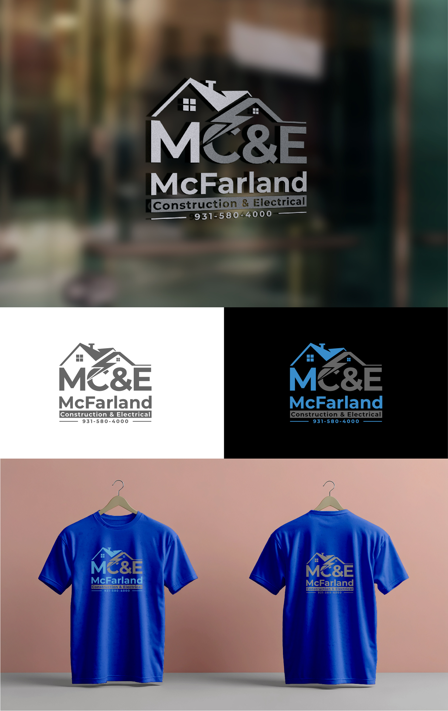 Logo Design by S.H Designs for McFarland Construction & Electrical | Design #35707482
