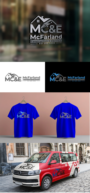 Logo Design by S.H Designs for McFarland Construction & Electrical | Design: #35712724